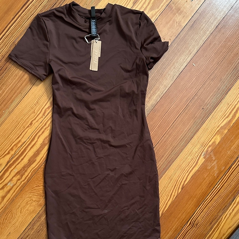 SKIMS Chocolate Mini Dress